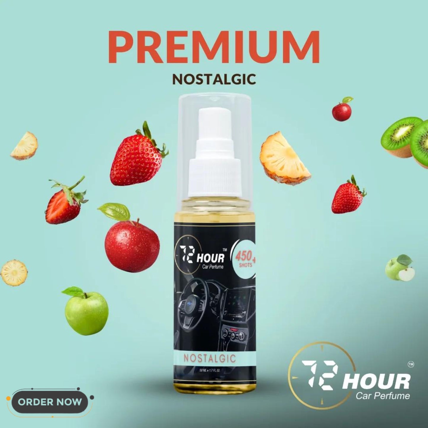 72Hour™ NOSTALGIC Car Perfume 50ml Limited Offer (Multipurpose)