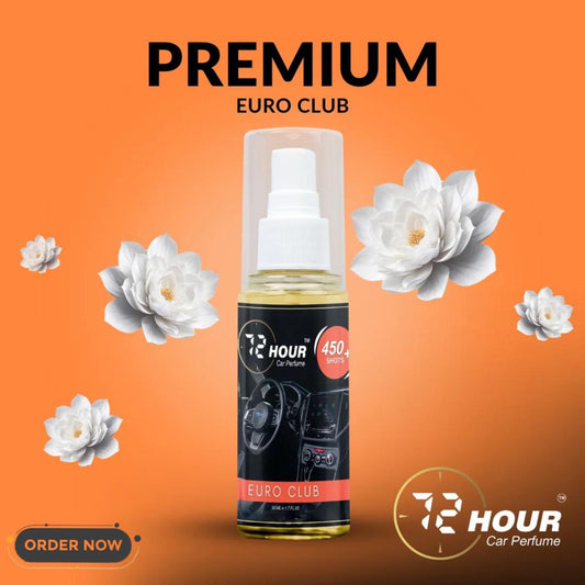 72Hour™ EUROCLUB Car Perfume 50ml Limited Offer (Multipurpose)