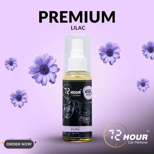 72Hour™ TOP SELLING LILAC Car Perfume 50ml Limited Offer (Multipurpose)