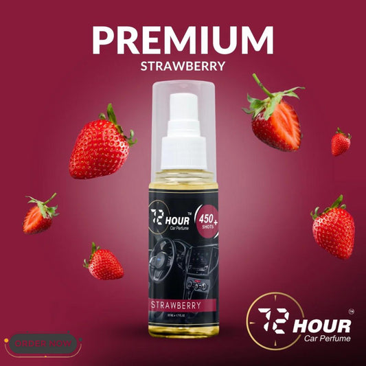 72Hour™ STRAWBERRY Car Perfume 50ml Limited Offer (Multipurpose)
